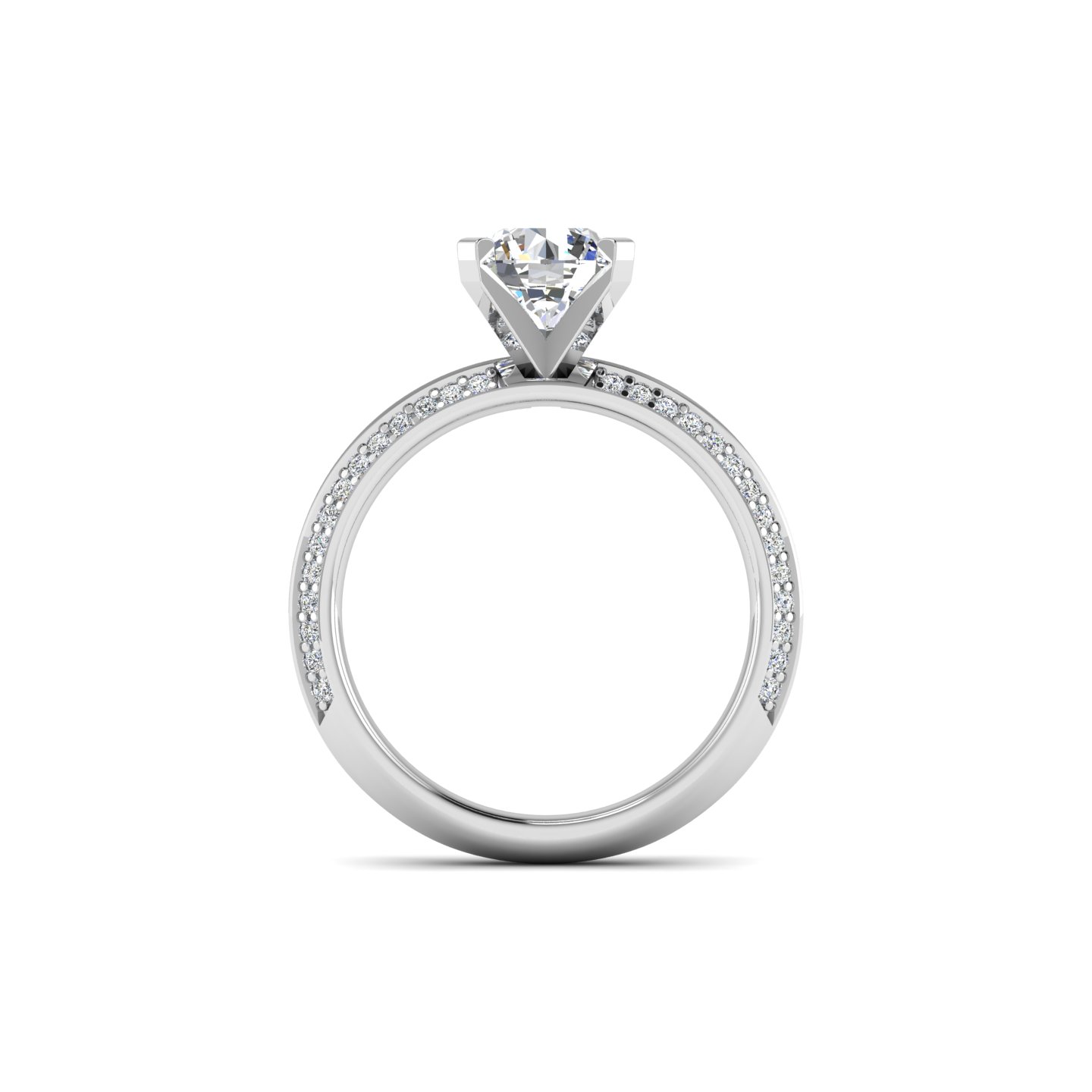 Raya Knife Edge Pave Ring